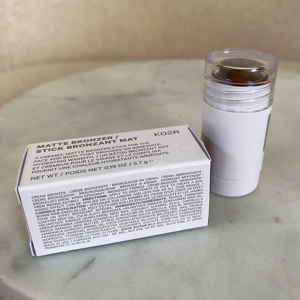 New Milk Makeup Matte Cream Bronzer Stick - Blitzed - Deep Bronze